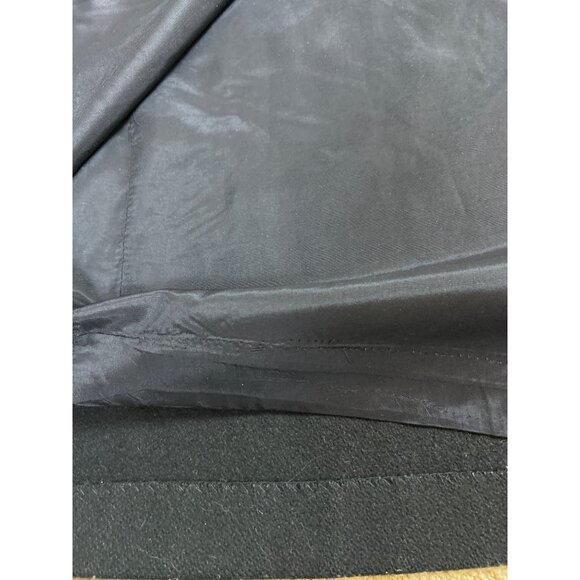 Vintage Billi by Billycoat Long Black Wool Overcoat Hooded Heavy Made in USA XL - Picture 15 of 16